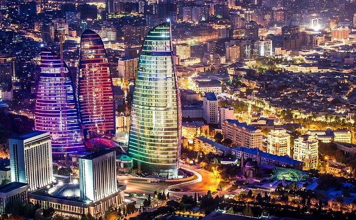 Flame Towers Baku, Azerbaijan