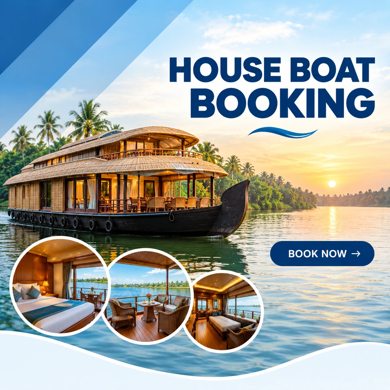 Kerala Houseboat Booking Services